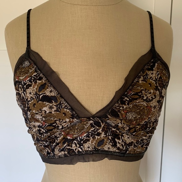 FREE PEOPLE INTIMATELY ON THE EDGE PRINT BRALETTE - Picture 5 of 14